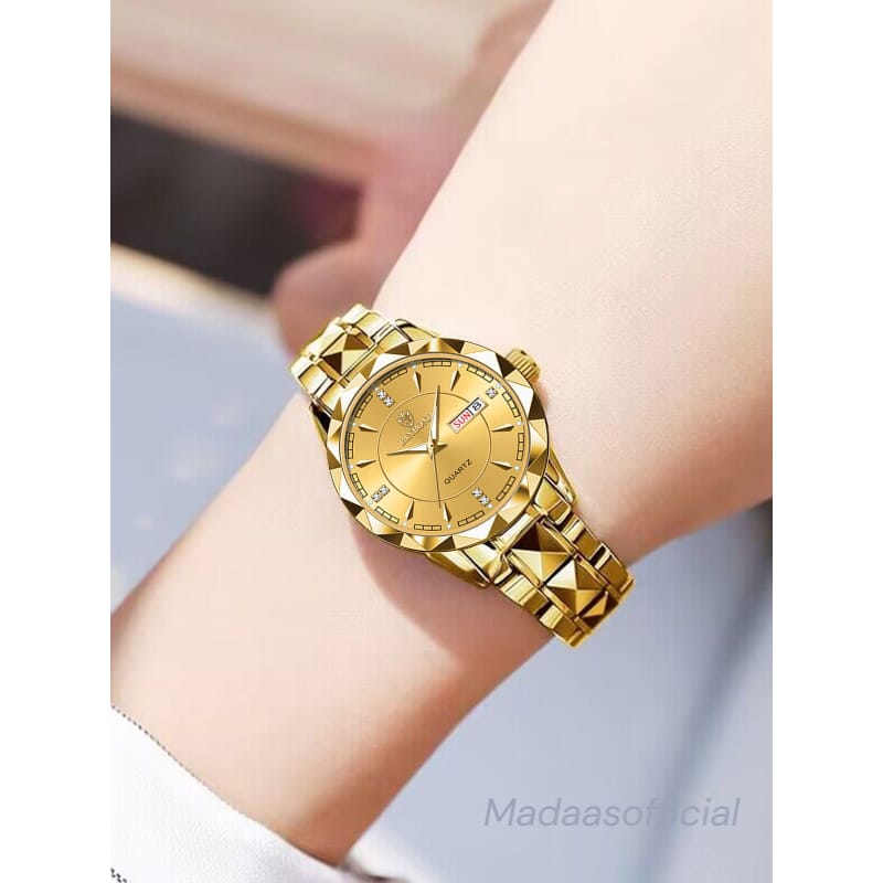 BINBOND B5552 Men's Golden Watch