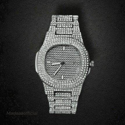 Patek Philippe white Stone Watch madaas1
