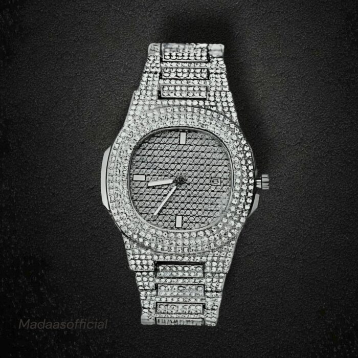 Patek Philippe white Stone Watch madaas1