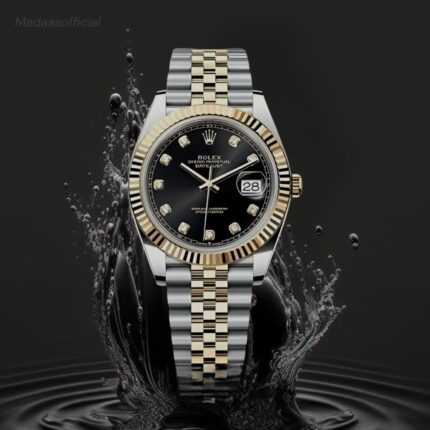 Rolex-watch-silver-black-madaas