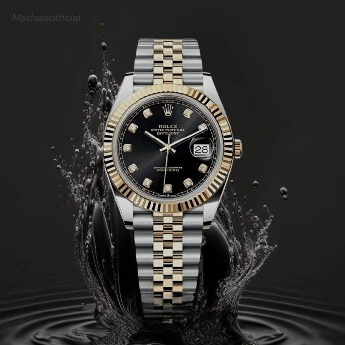Rolex-watch-silver-black-madaas